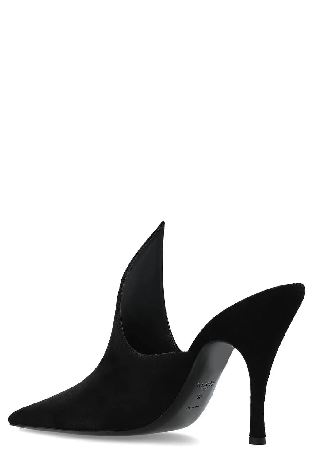 AlaÏA Pointed-Toe Heeled Mules