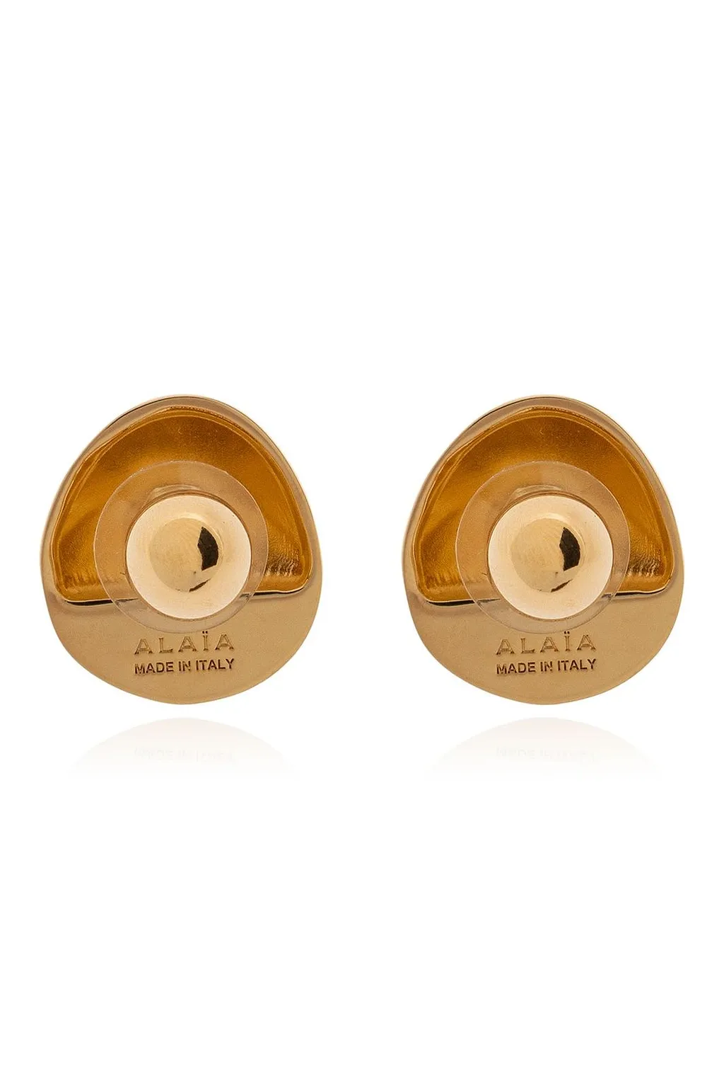 AlaÏA Polished Disc Stud Earrings