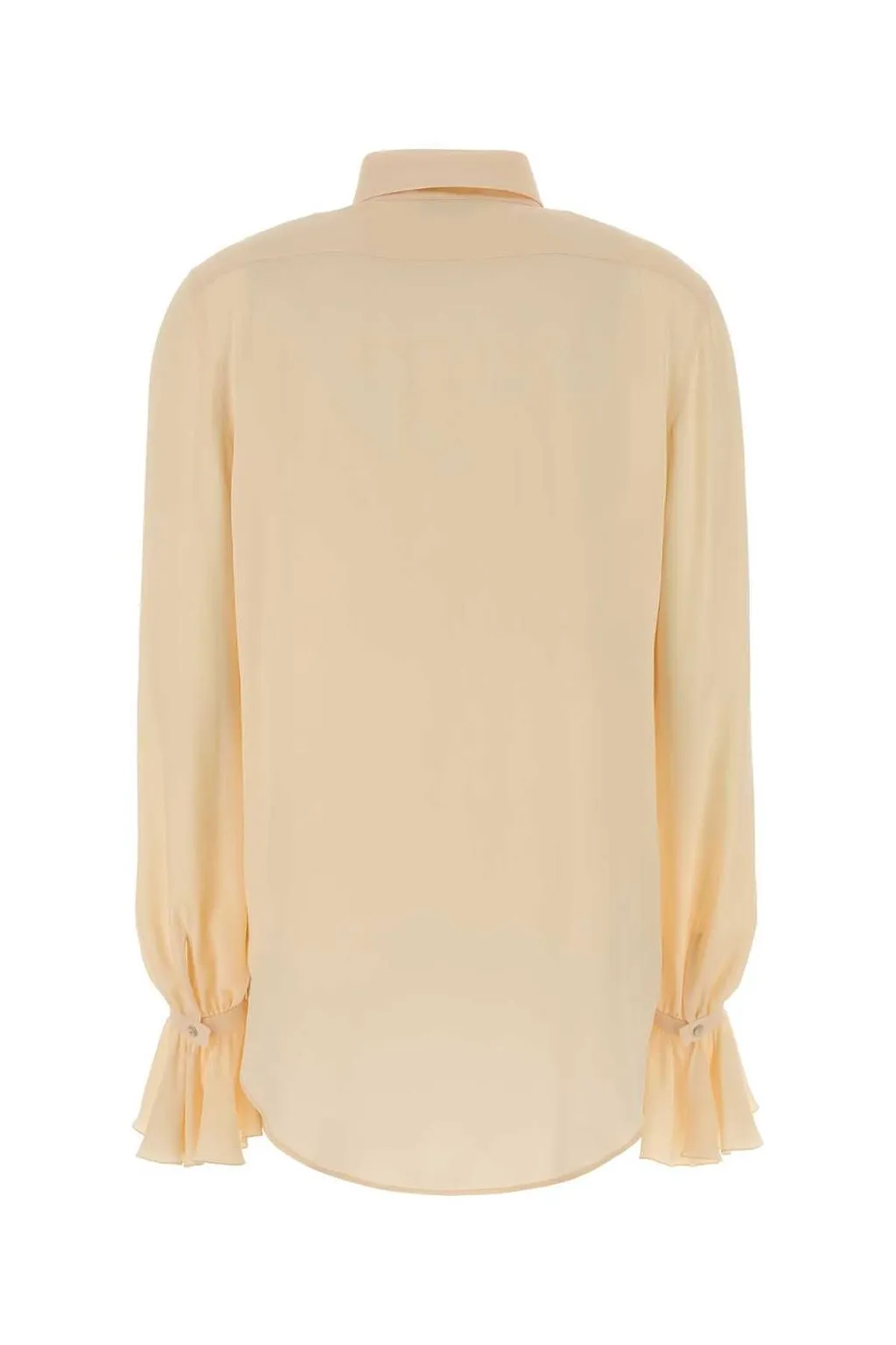 Alberta Ferretti Ruffled Crepe Shirt