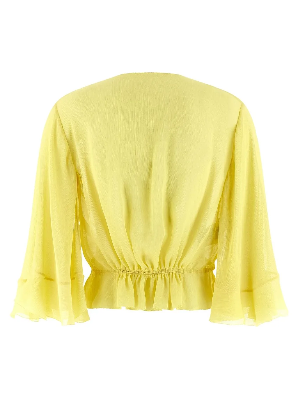 Alberta Ferretti Ruffled Drawstring Shirt