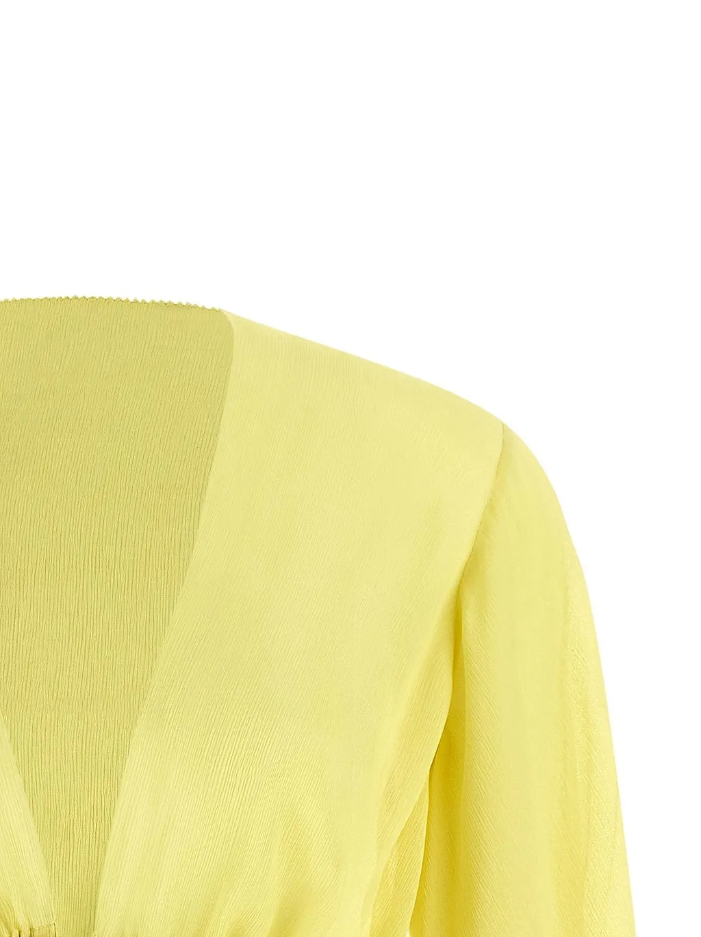 Alberta Ferretti Ruffled Drawstring Shirt