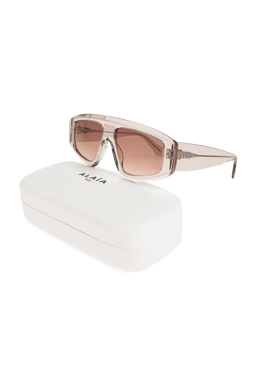 AlaÏA Rectangular Shield Frame Sunglasses