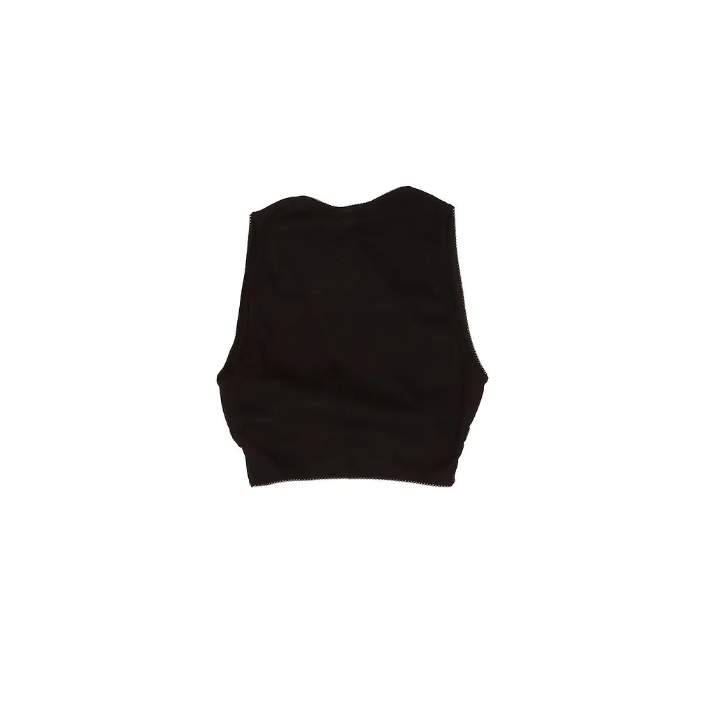 AlaÏA Ribbed Jersey Wrapped Top