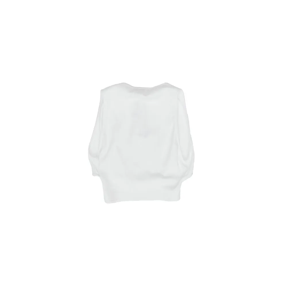 AlaÏA Ribbed Jersey Wrapped Top