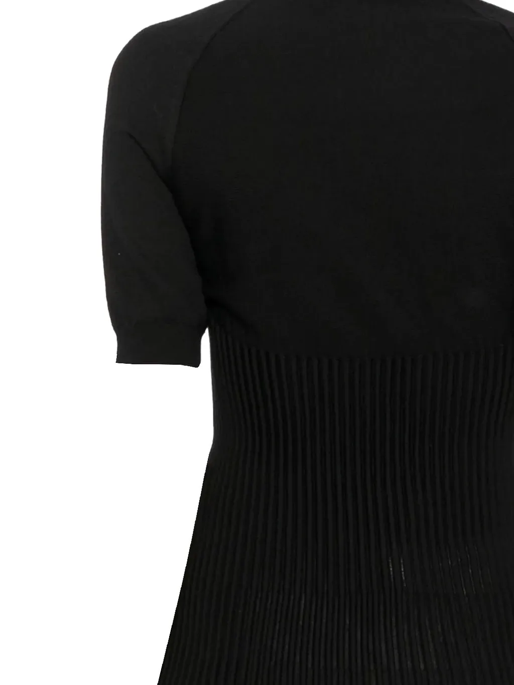 AlaÏA Ribbed Mock-Neck Knitted Top