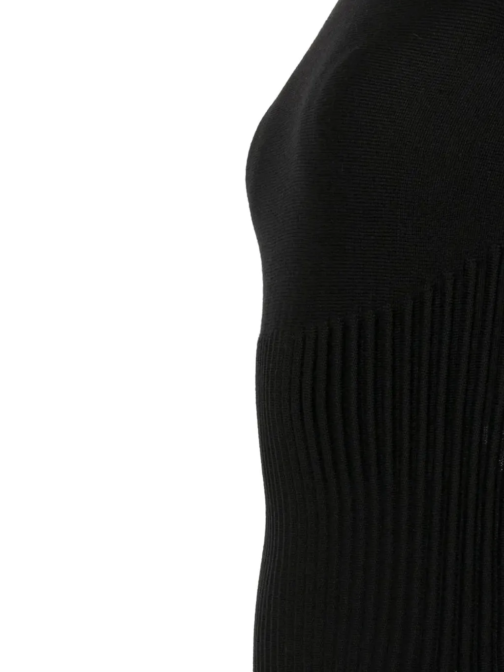 AlaÏA Ribbed Mock-Neck Knitted Top