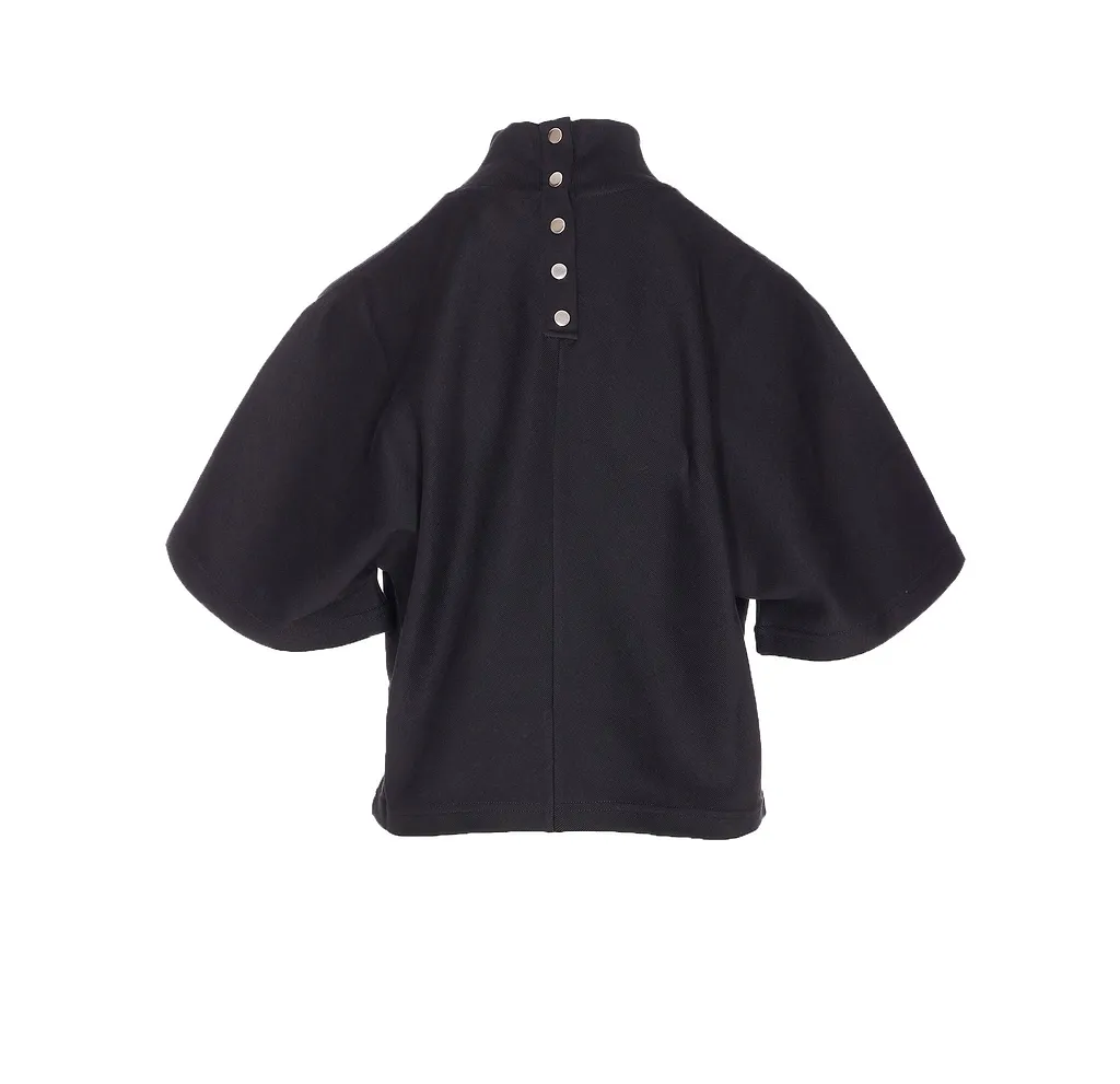 Alaia Ribbed High Neck T-Shirt