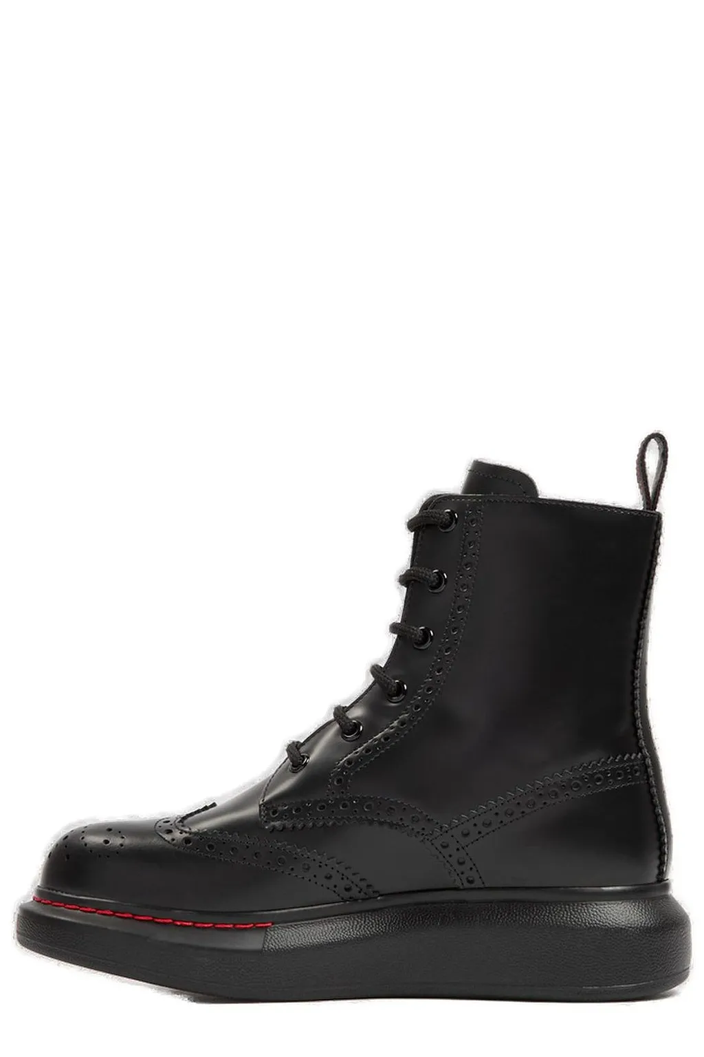Alexander Mcqueen Hybrid Lace-Up Ankle Boots