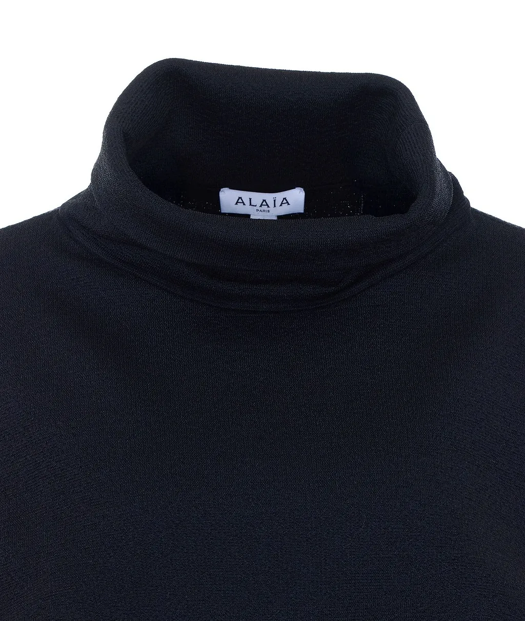 AlaÏA Roll-Neck Drop Shoulder Jumper