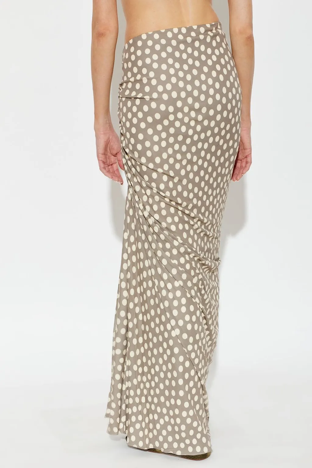 AlaÏA Polka Dots Gathered Skirt