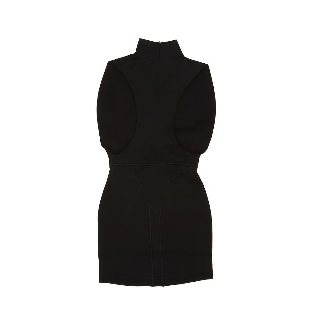 AlaÏA Satin Knit Cinched Dress