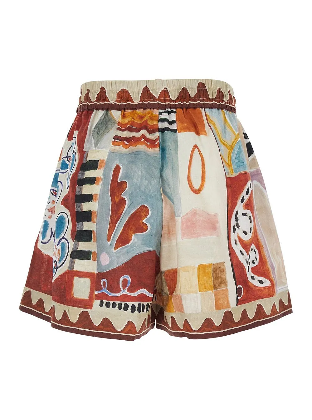 Alemais Drawstring All Over Geometric Shorts