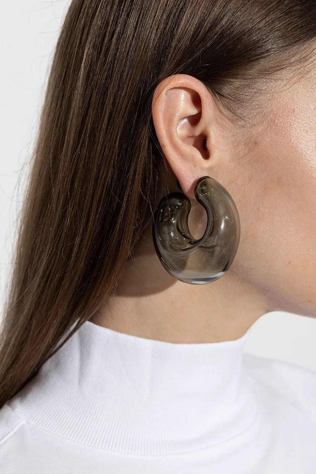 Sculpted Glass Earrings