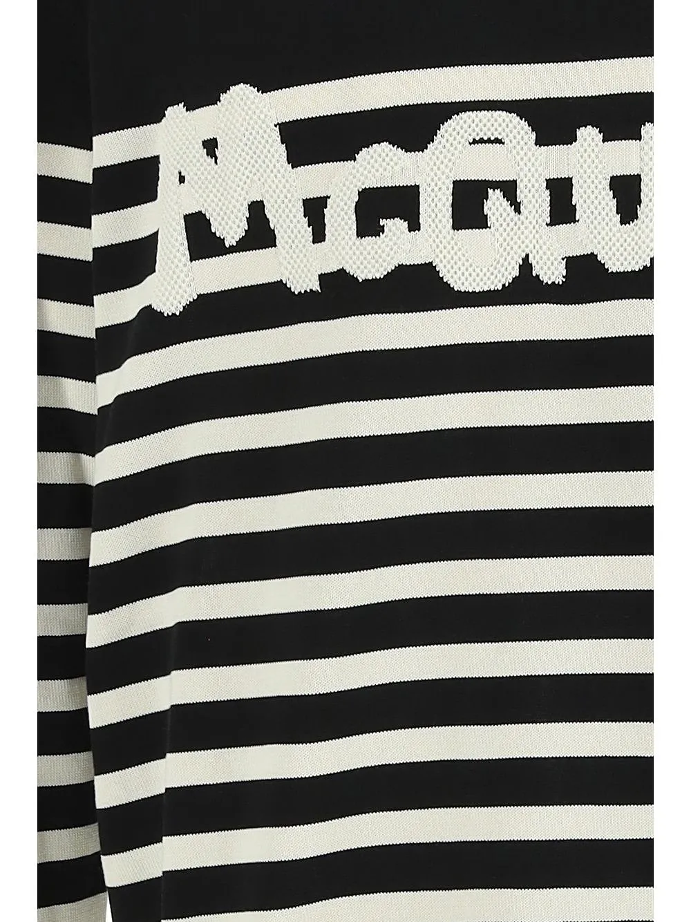 Alexander Mcqueen Logo Detailed Striped Sweater
