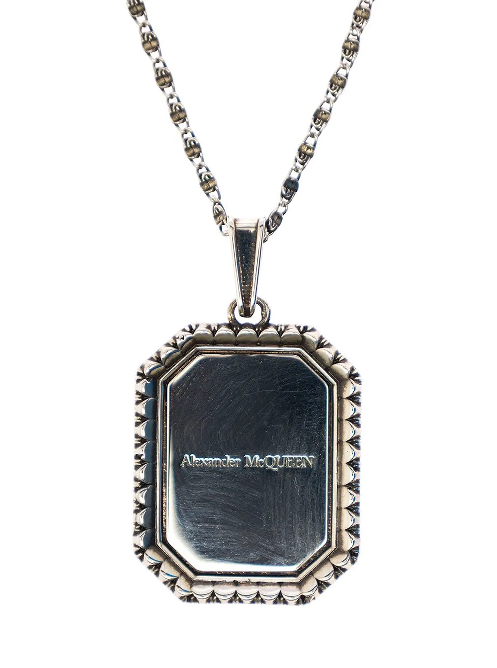 Alexander Mcqueen Logo Engraved Necklace