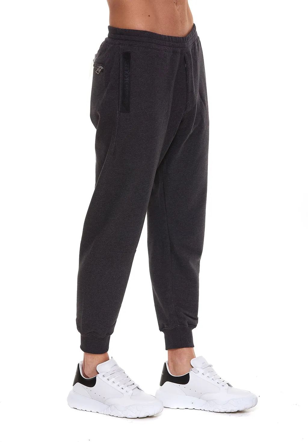Alexander Mcqueen Logo Print Elastic Waist Jogging Pants
