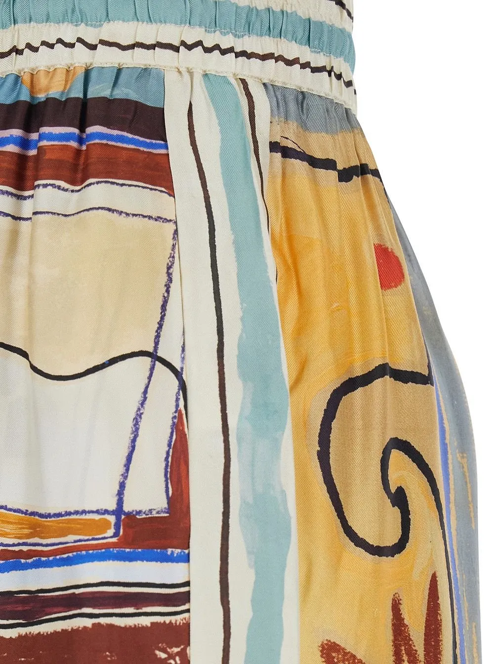 Alemais Michelle Printed Drawstring Trousers