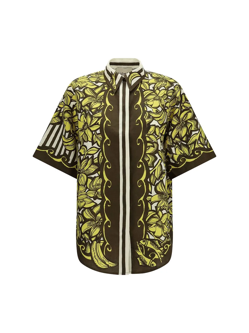 Alemais Mona Printed Short-Sleeve Top