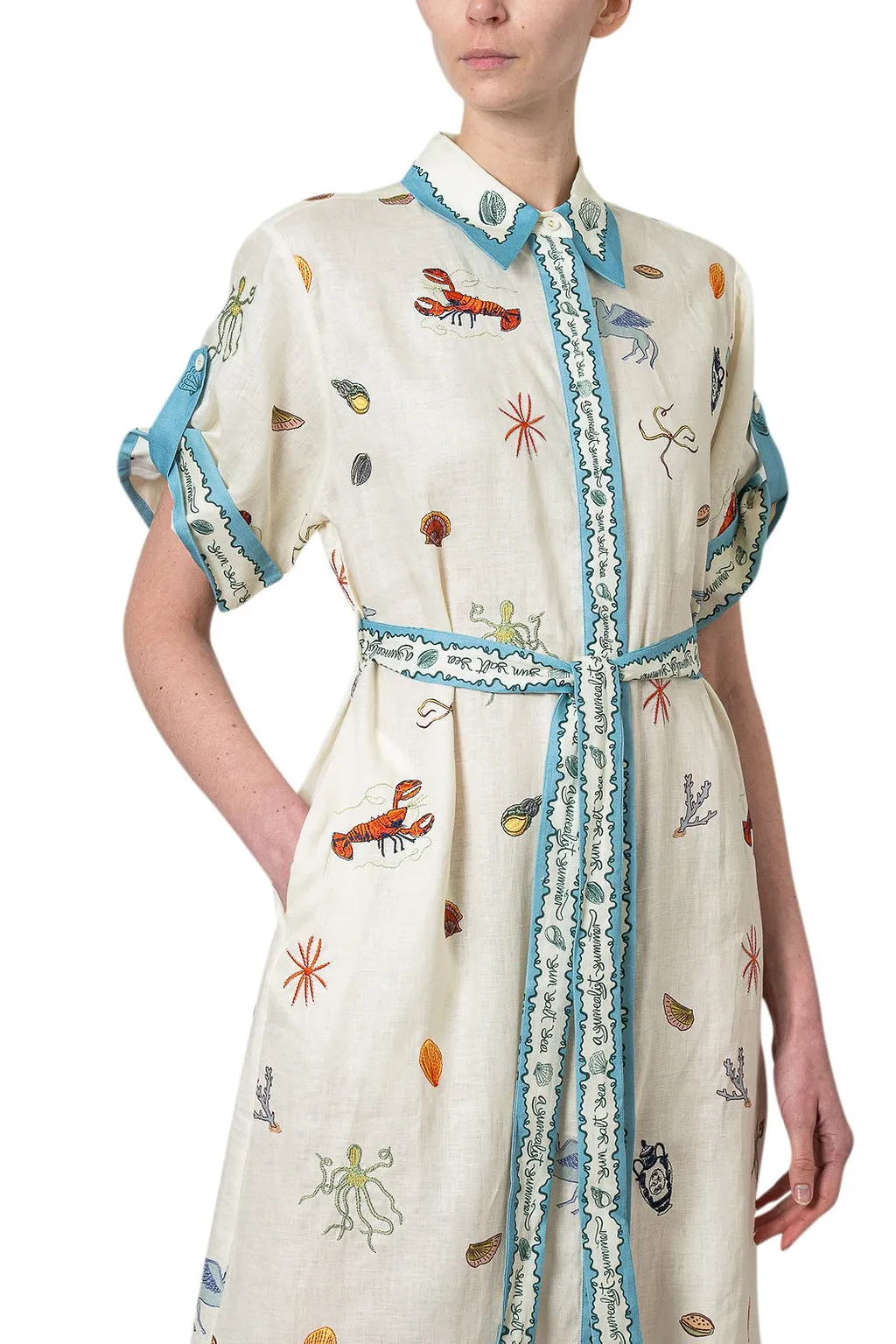 Alemais Sandy Belted Mini Dress