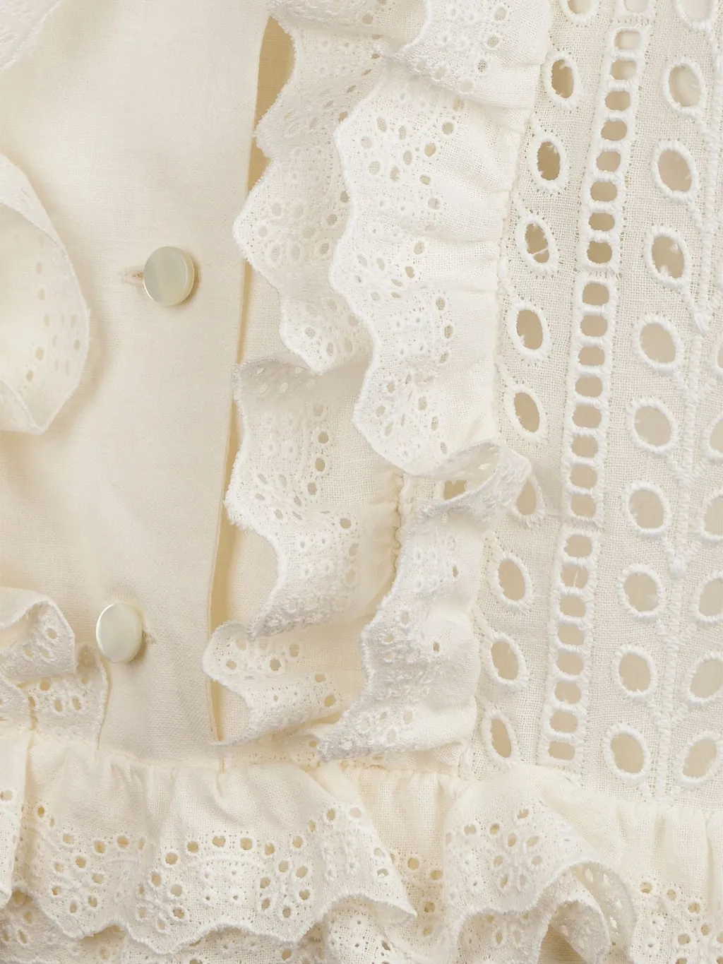 Alberta Ferretti Sleeveless Ruffled Top