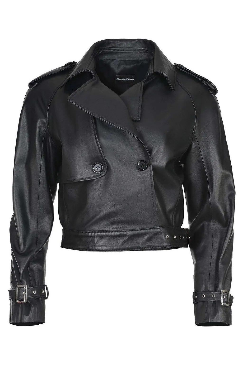 Alessandra Grimoldi Cropped Belted Jacket