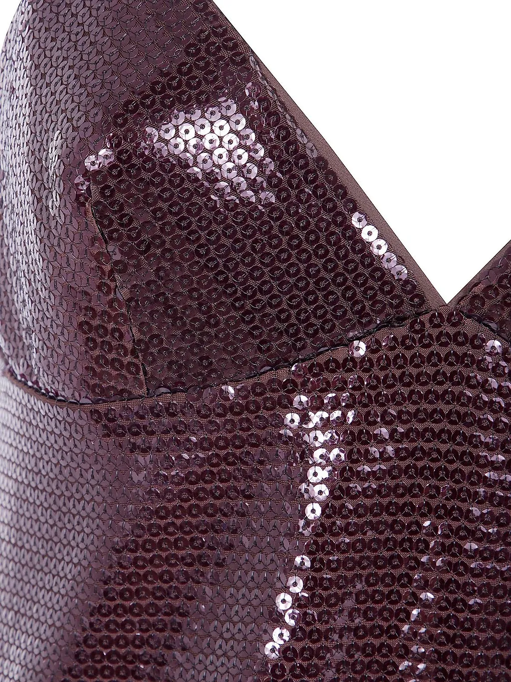Alberta Ferretti Spaghetti Straps Glossy Sequin Top
