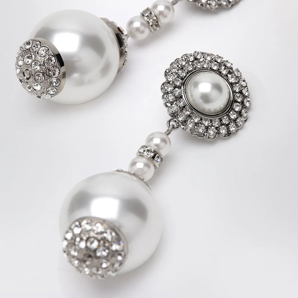 Alessandra Rich Bijoux Crystal Drop Earrings