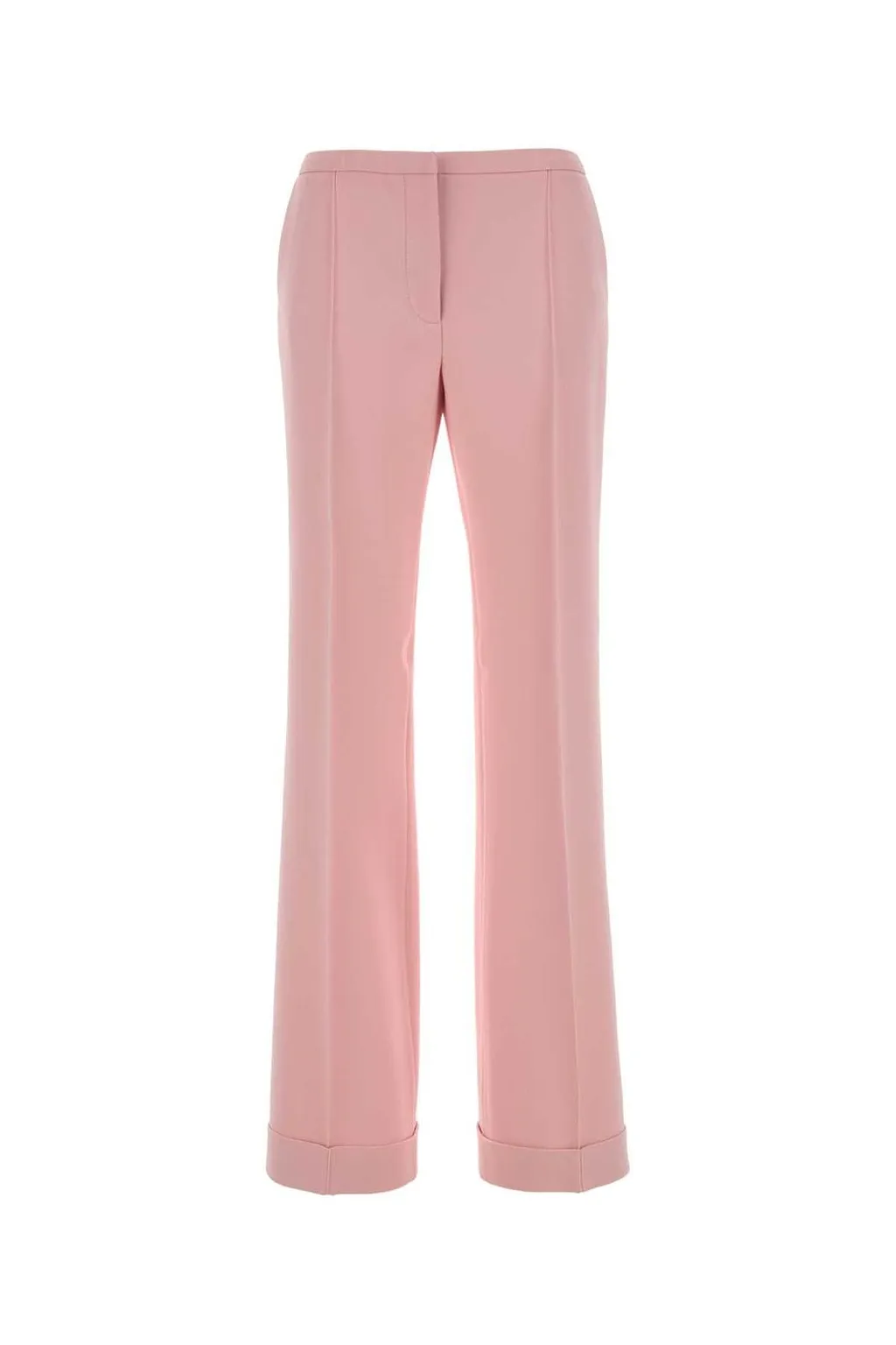 Alberta Ferretti Straight-Leg Pleated Tailored Pants