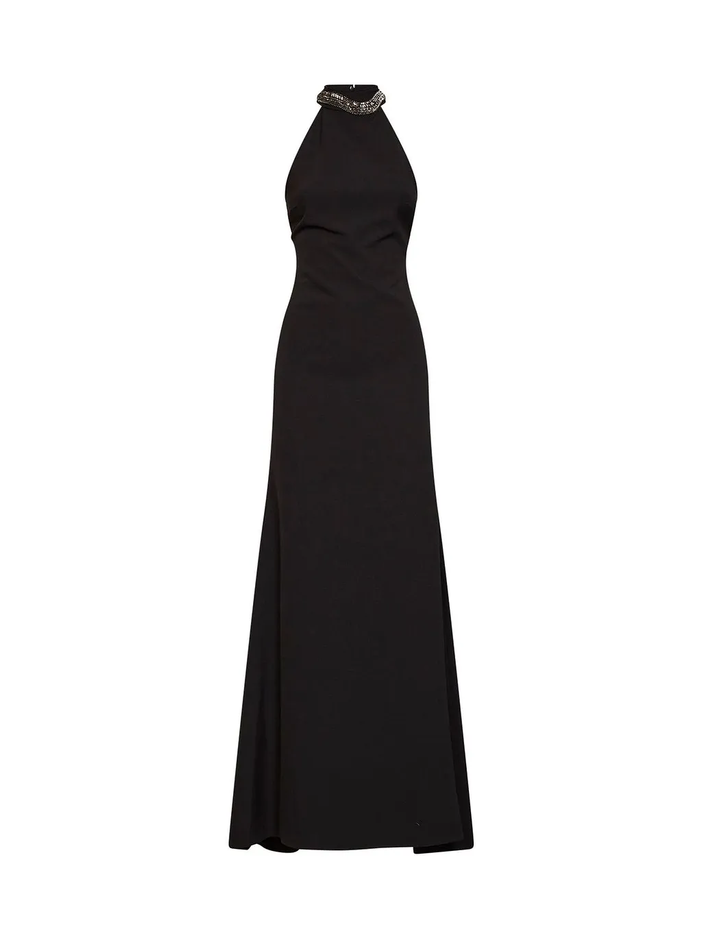 Alina Embellished Snake Open-Back Dress