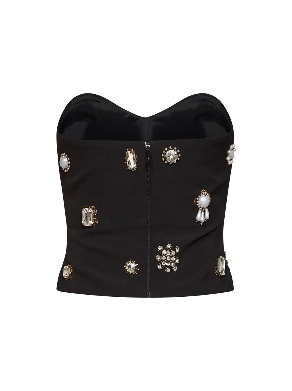 Alina Embellished Strapless Sweetheart Top