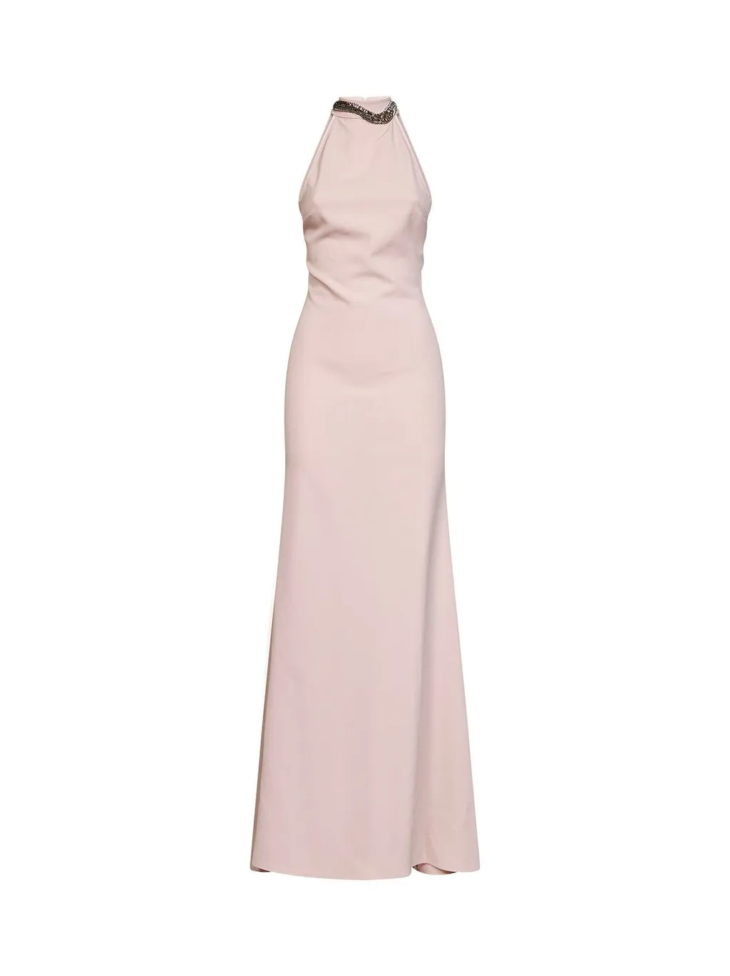 Alina Embellished Open-Back Dress