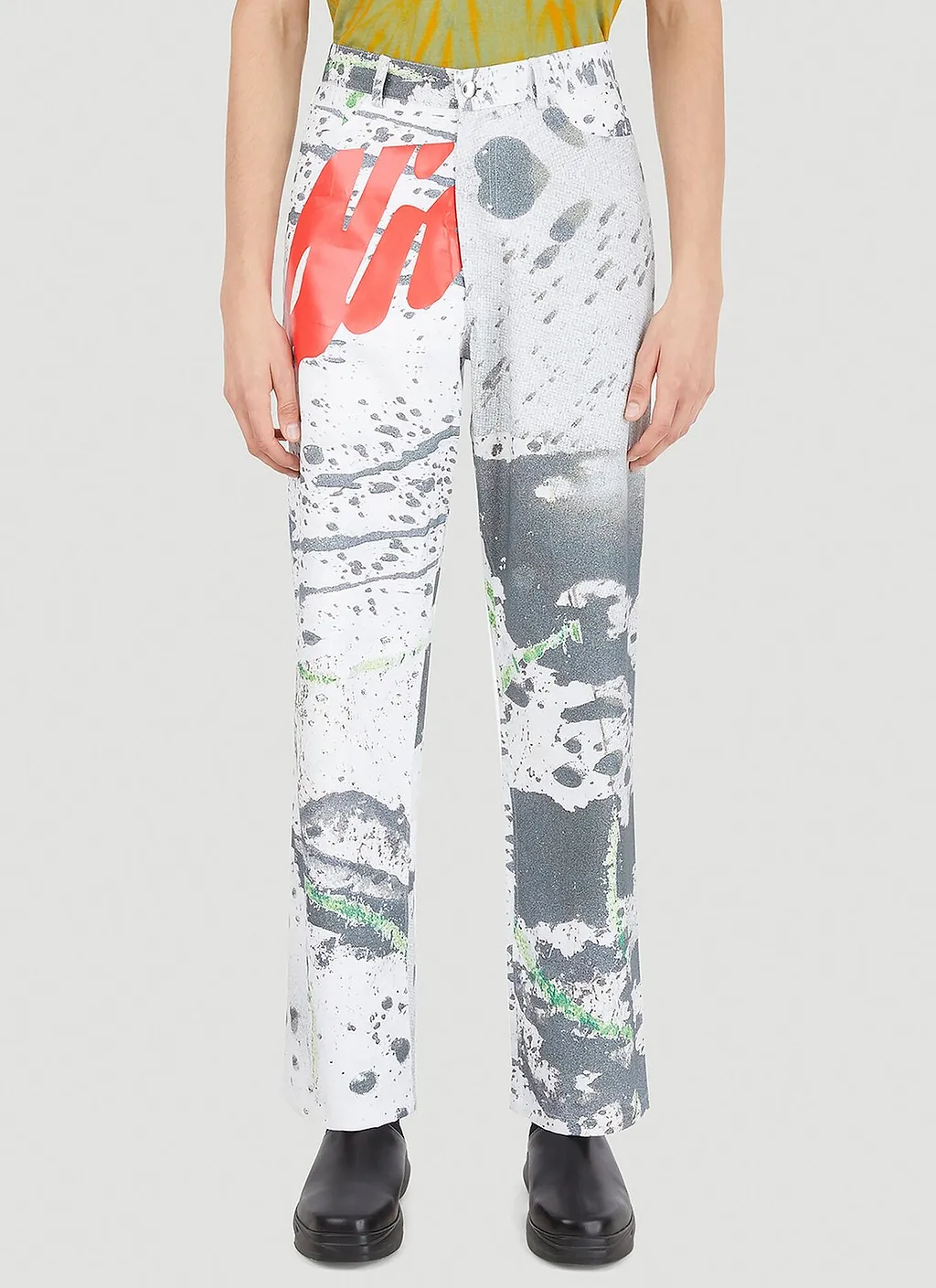 Alive & More Splatter Print Straight-Leg Pants