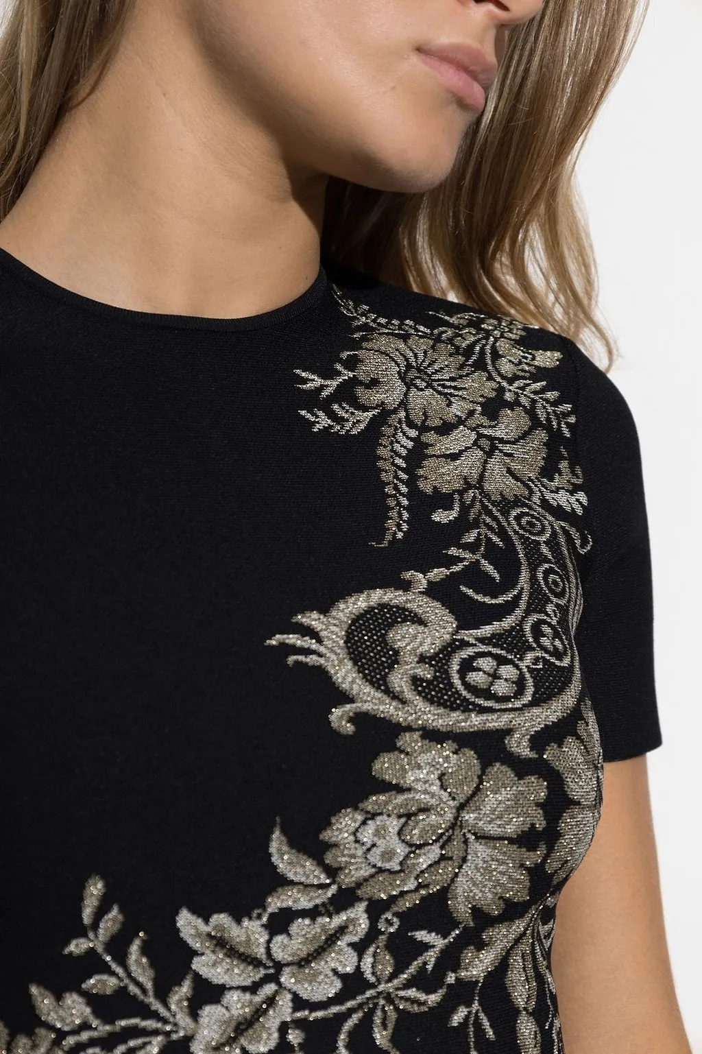 Alexander Mcqueen Peplum Floral Top
