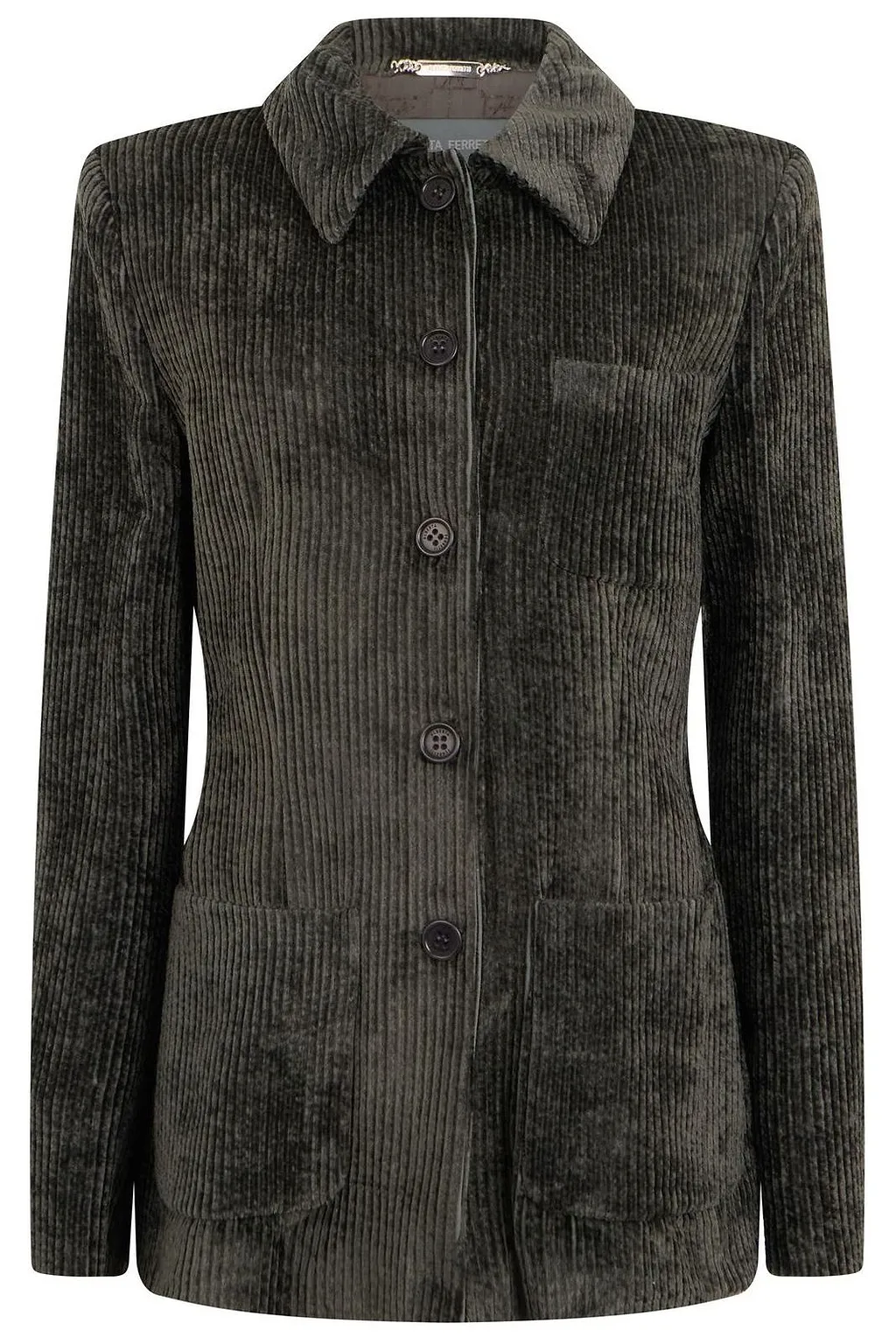 Alberta Ferretti Textured Button-Front Jacket
