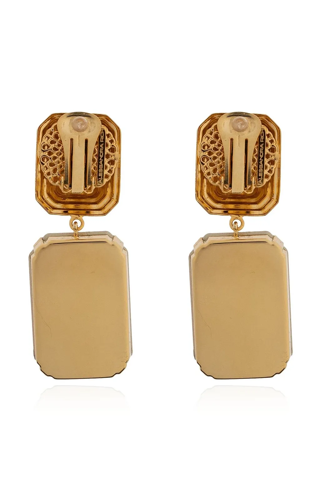 Alessandra Rich Embellished Clip-On Earrings