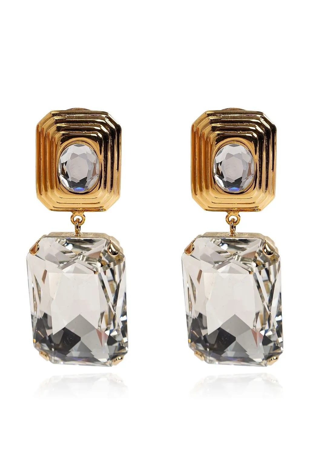 Alessandra Rich Embellished Clip-On Earrings