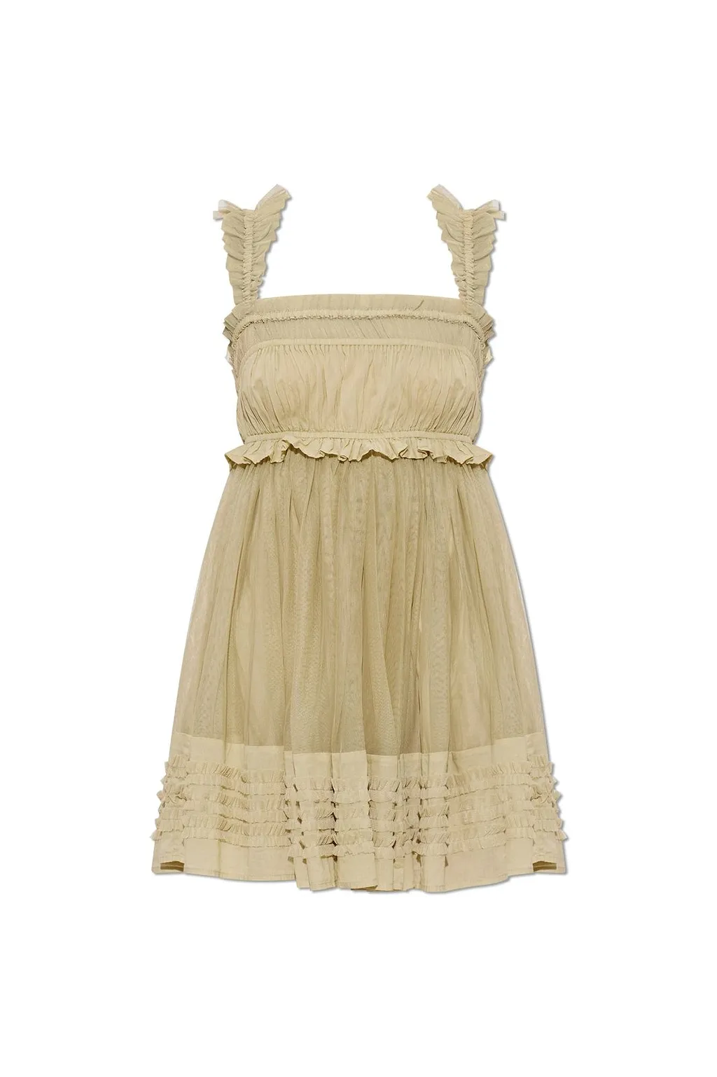 Allsaints Angela Ruffled Mini Dress