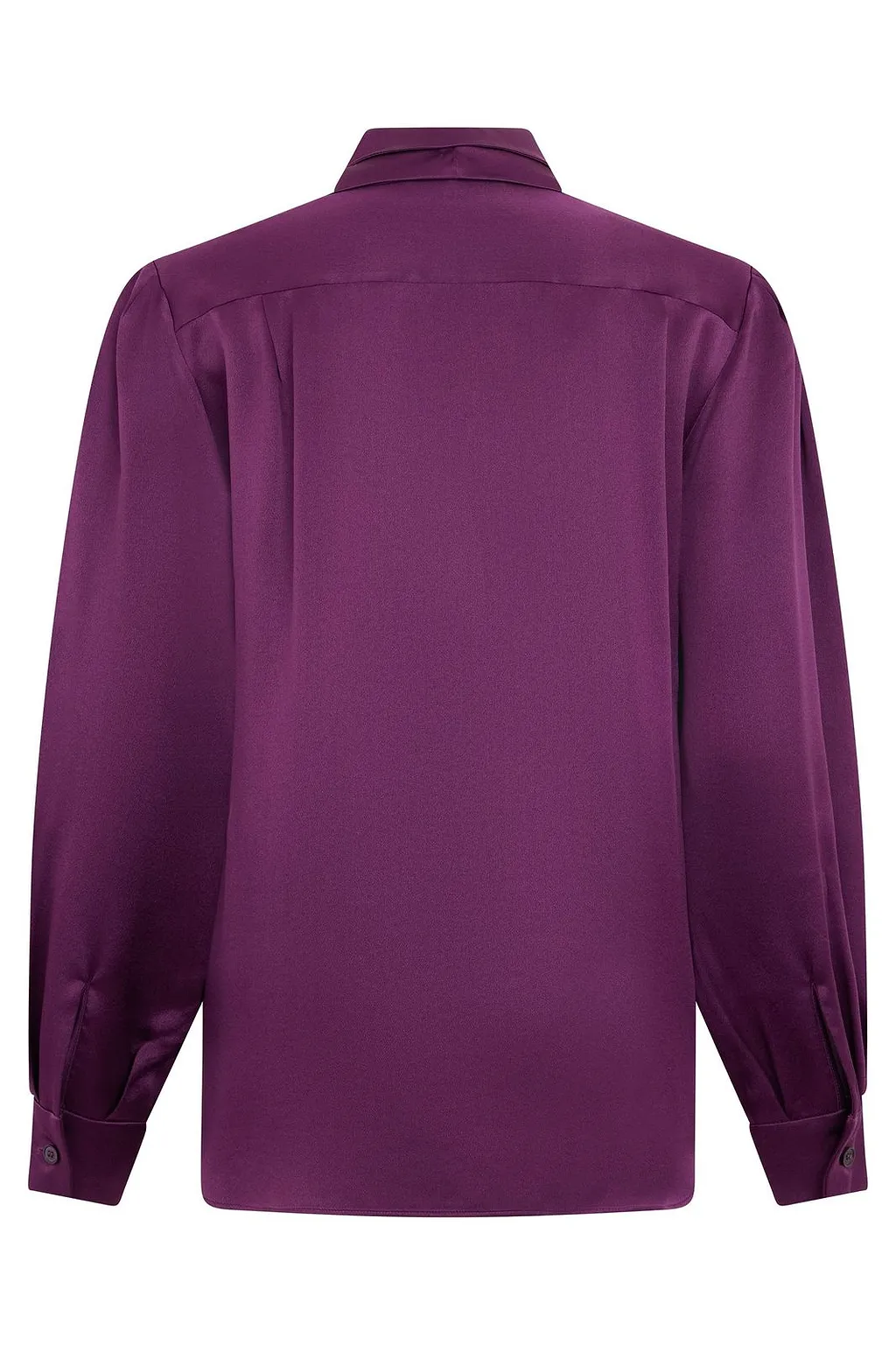 Alberta Ferretti Tie-Neck Long-Sleeve Top