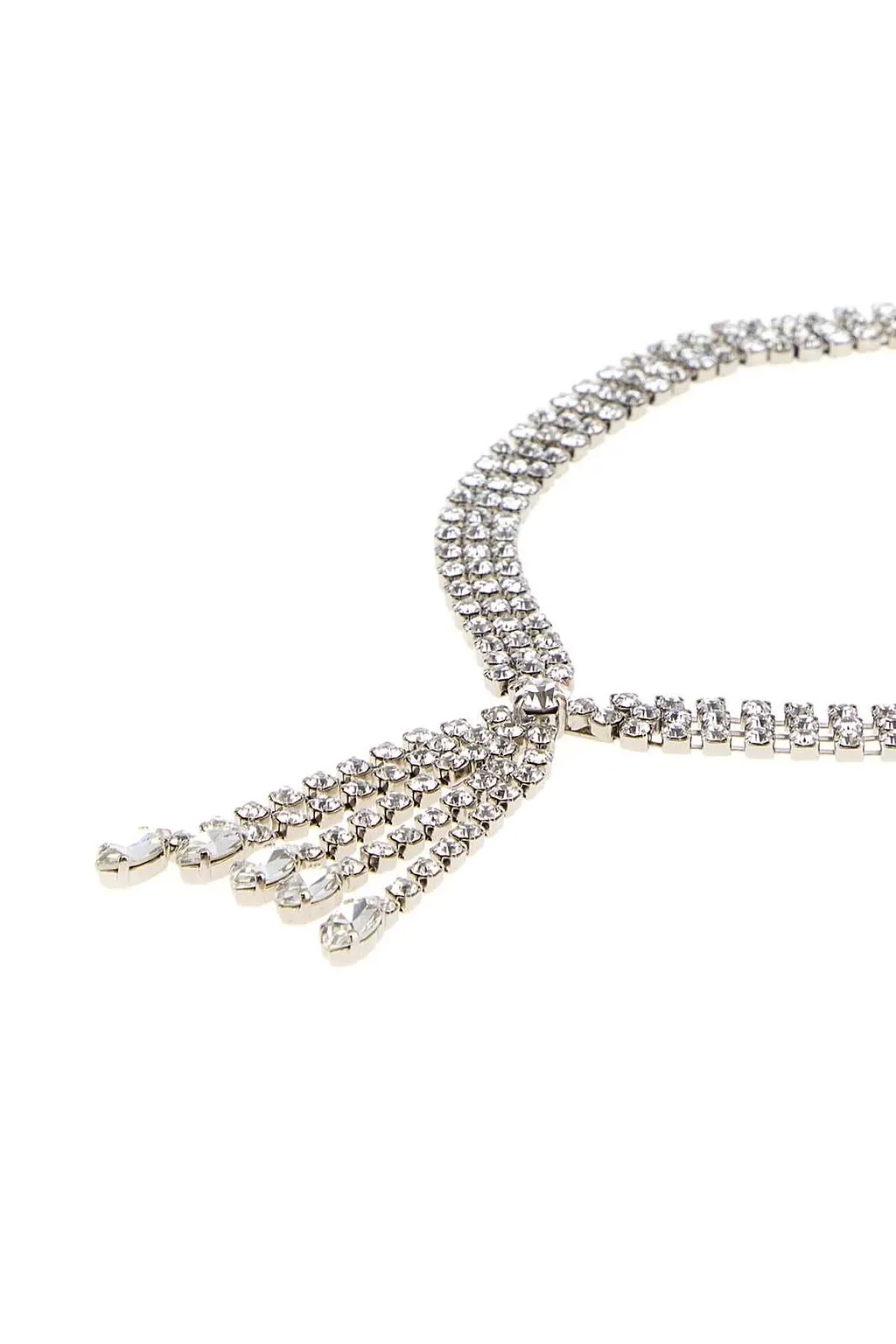 Alessandra Rich Crystal Fringe Necklace