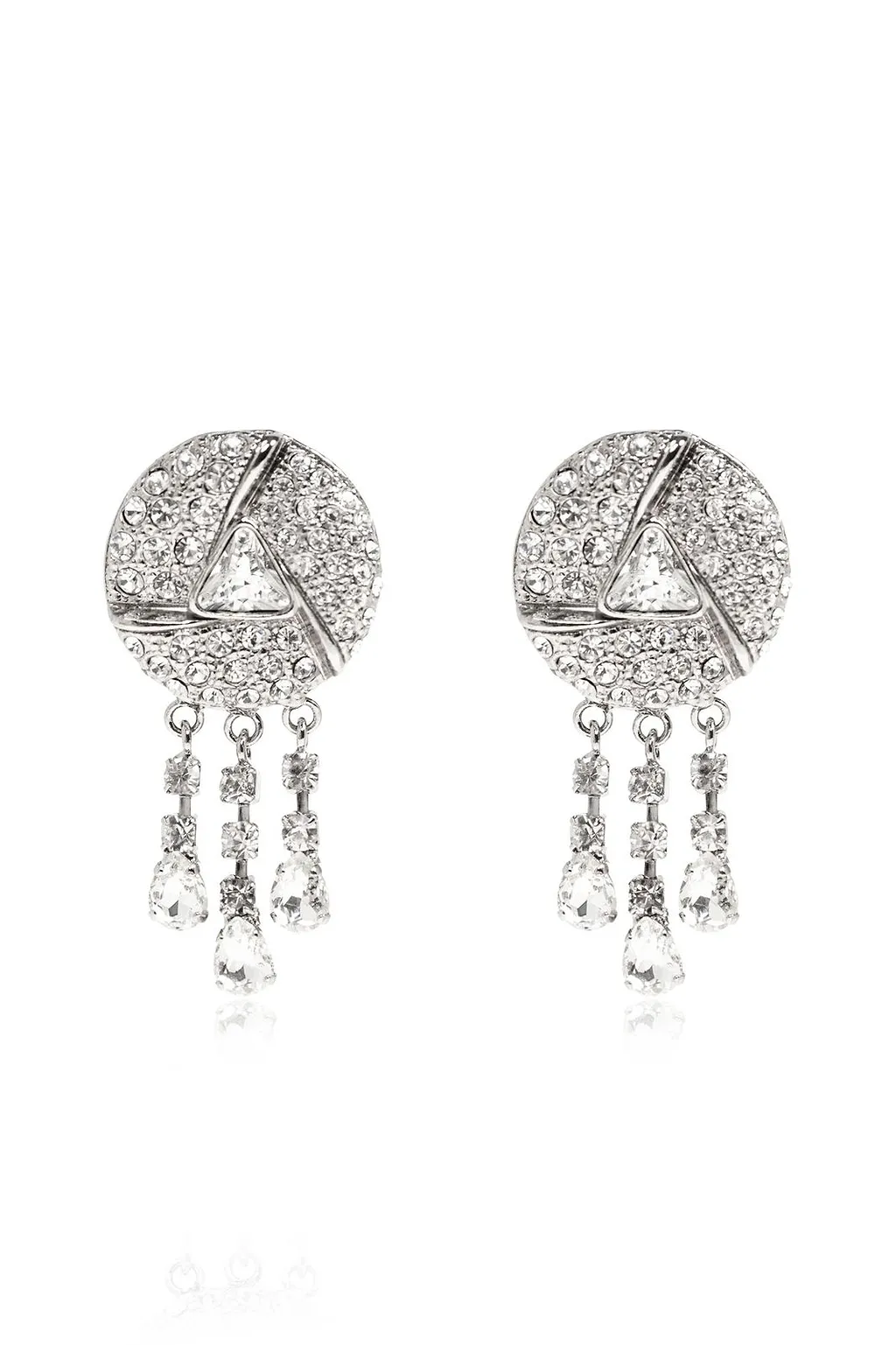 Alessandra Rich Embellished Clip On Earrings