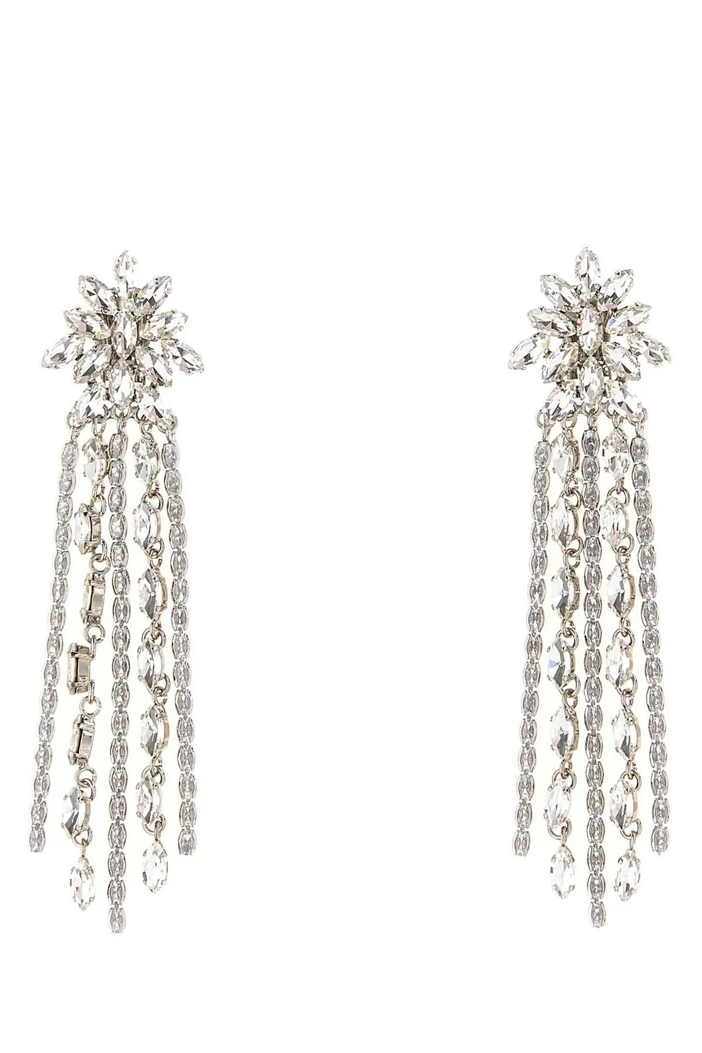 Alessandra Rich Embellished Dropped Earrings