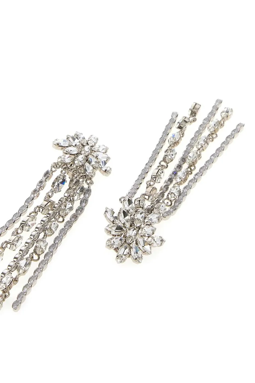 Alessandra Rich Embellished Dropped Earrings