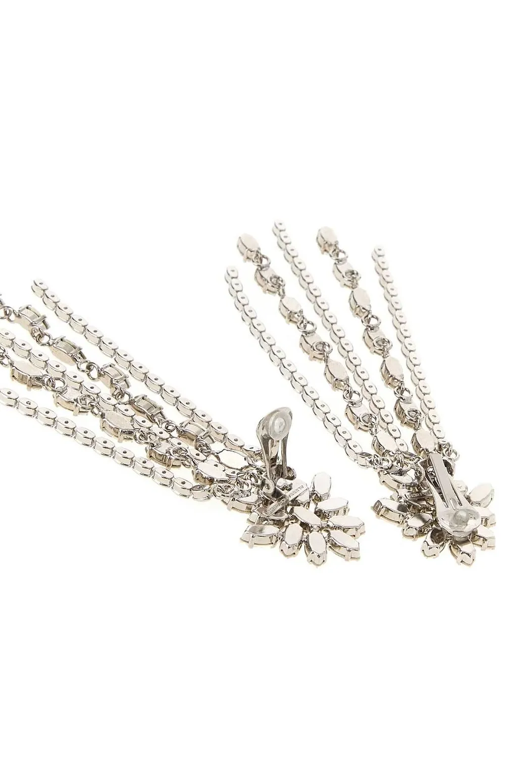 Alessandra Rich Embellished Dropped Earrings