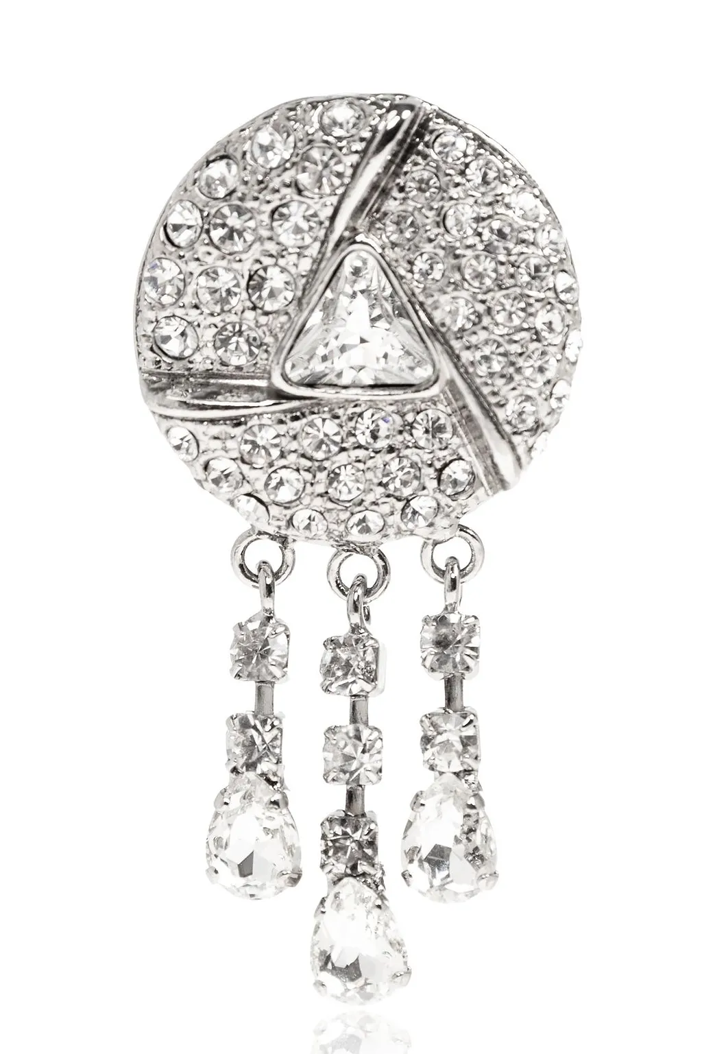 Alessandra Rich Embellished Clip On Earrings