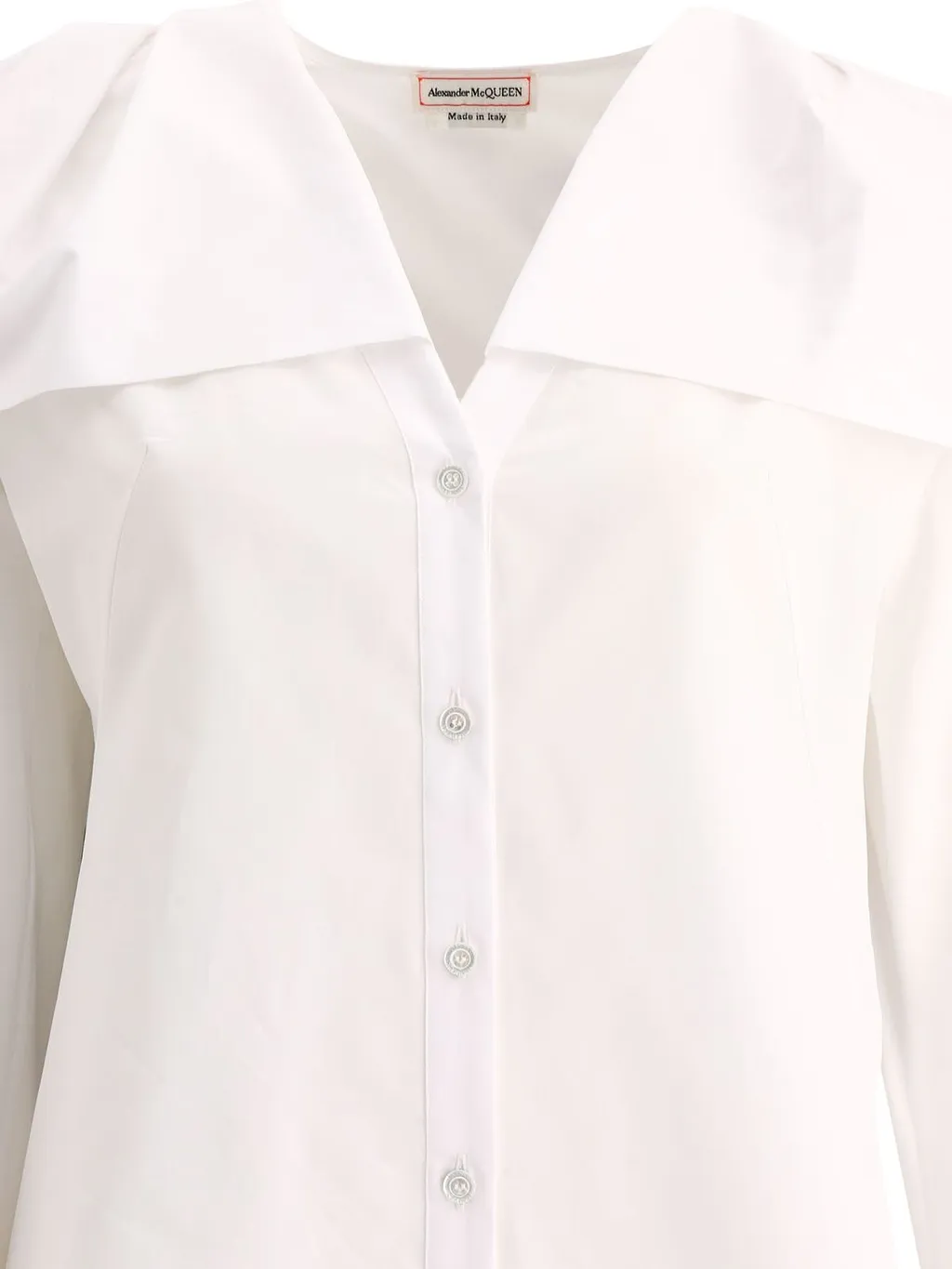 Alexander Mcqueen Ruffled V-Neck Shirt