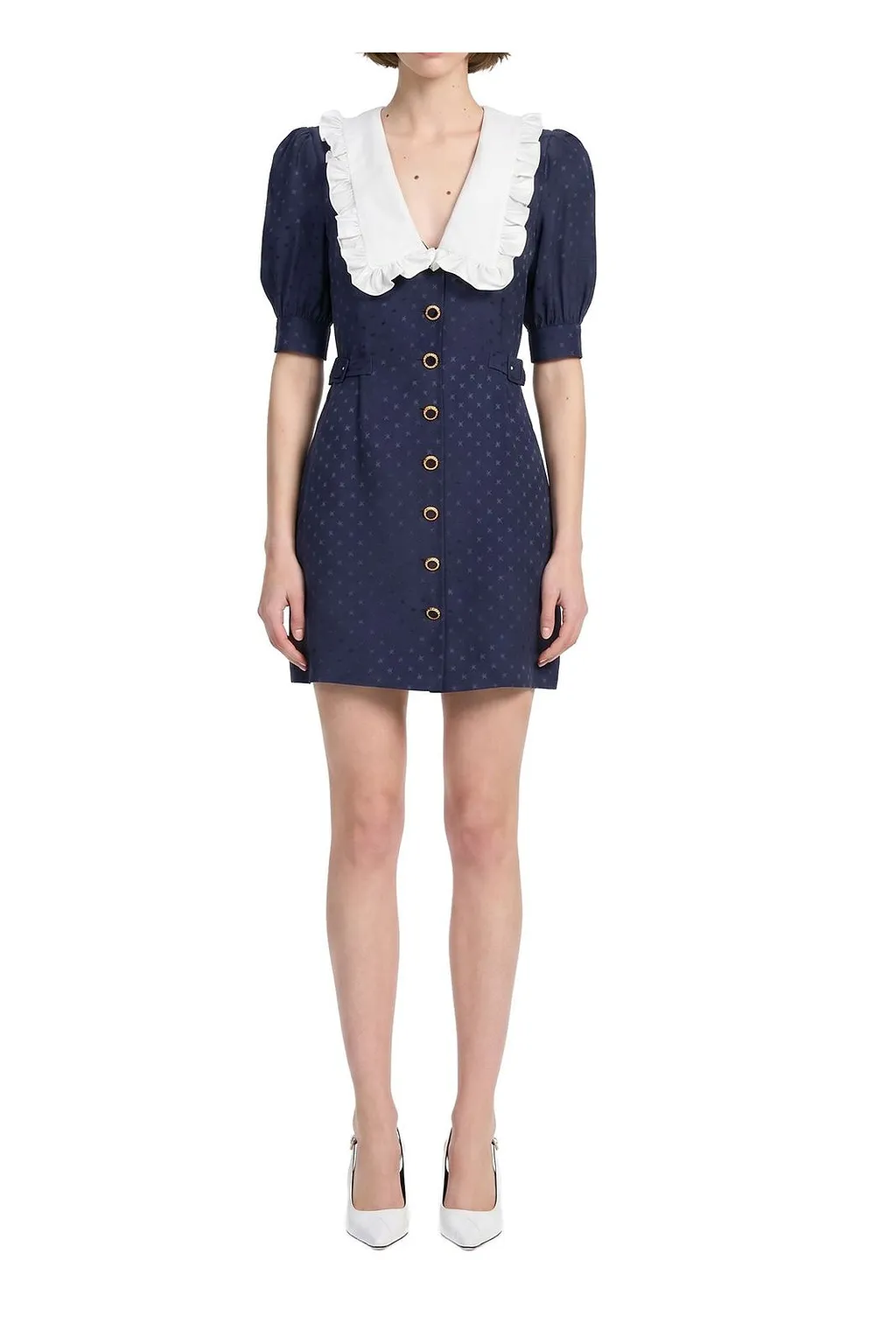 Alessandra Rich Jacquard Mini Dress