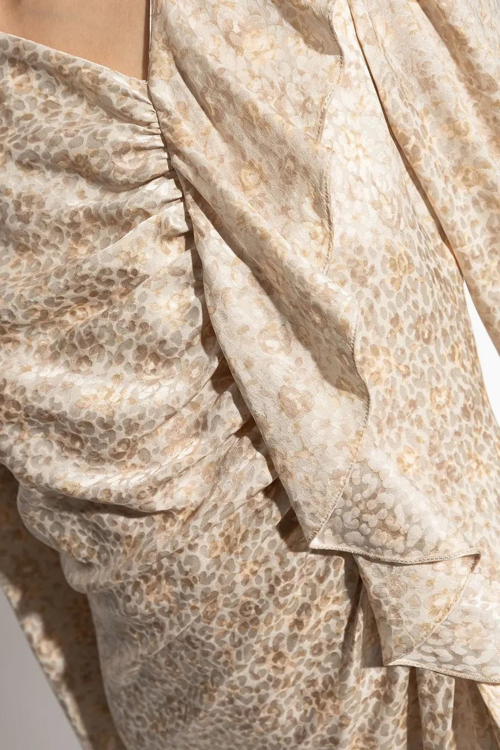 Alessandra Rich Jacquard Draped Dress