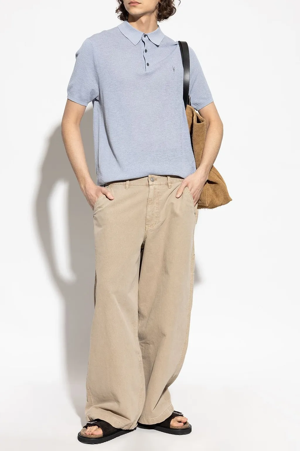 Allsaints Aubrey Textured Polo Shirt