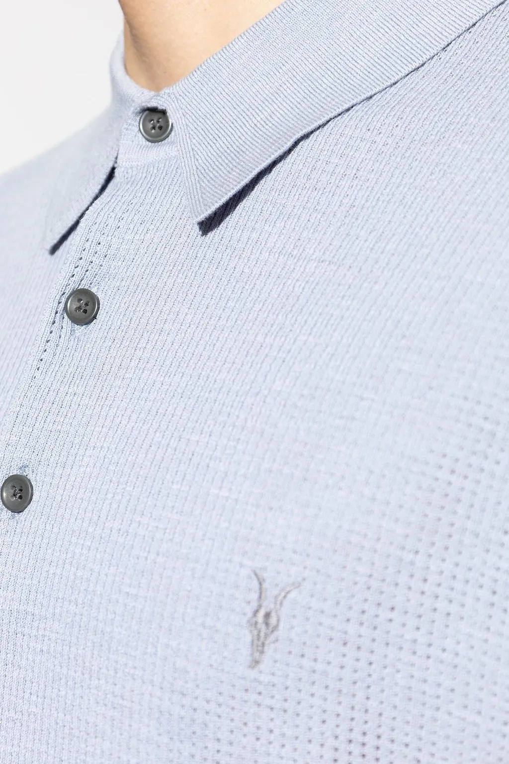 Allsaints Aubrey Textured Polo Shirt