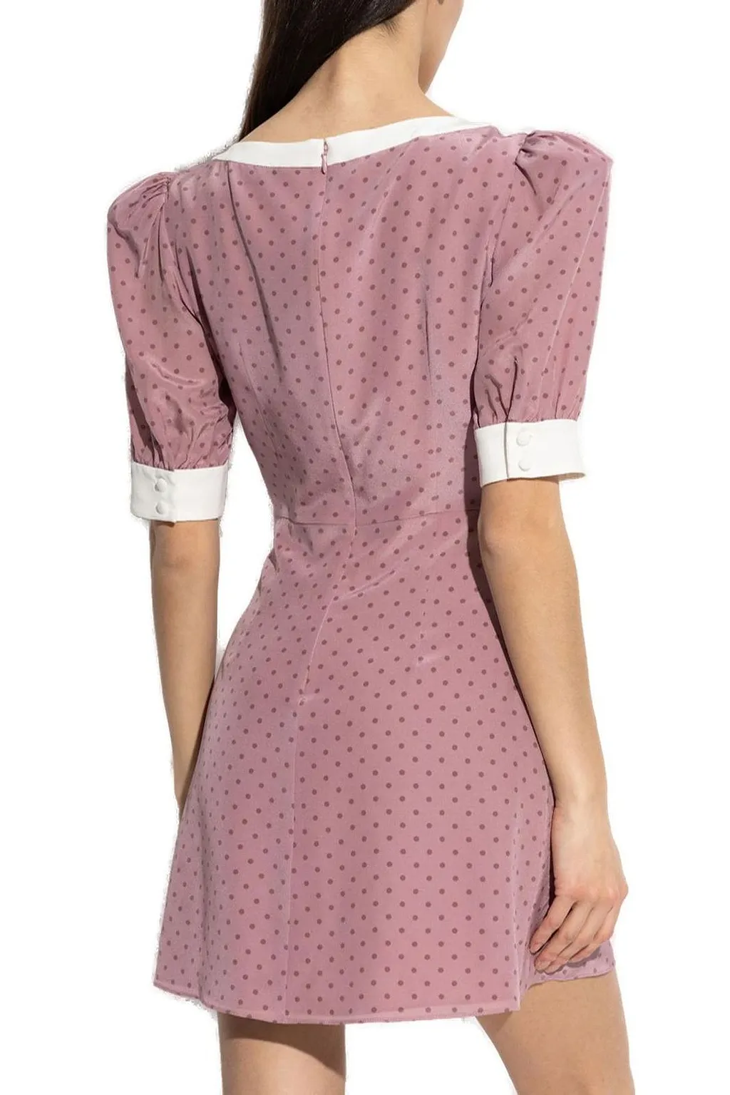 Alessandra Rich Polka-Dot Mini Dress